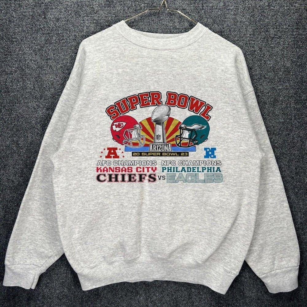 Super Bowl Philadelphia Eagles Vs Kansas City Chiefs Afc Nfc Sweatshirt